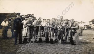 Comic prison fatigue party of 1st Battalion, The G