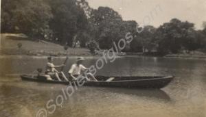 Boating scene. 1st Battalion, The Gloucestershire