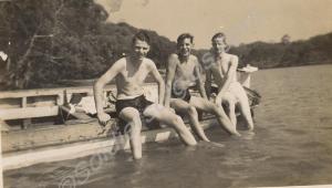 Bathing scene. 1st Battalion, The Gloucestershire