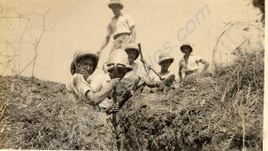 Digging in.  1st Battalion, The Gloucestershire Re
