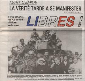 French newspaper of the liberation of Notre-Dame d