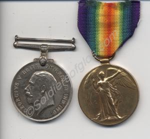 Group of two medals; British War Medal and Allied