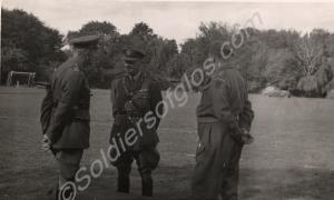 Three officers.  7th Battalion, The Gloucestershir
