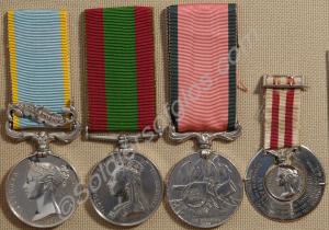 Group of four medals; Crimea, Turkish Crimea, 2nd