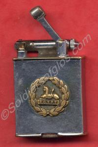 Lighter with brass back badge inscription '5th Glo