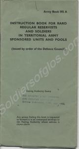 Army Book 592A - Instruction Book for RARO Regular