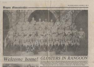 Soldiers of 1st Battalion, The Gloucestershire Reg