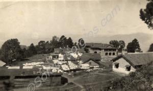View of India/Burma. Clothes drying on rooftops. 1