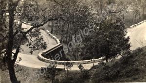 View of India/Burma. Winding hill road. 1st Battal