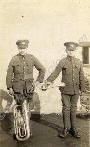 Two young bandsmen, Catterick. 1st Battalion, The