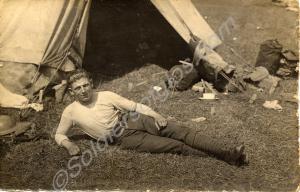 Soldier of the Gloucestershire Regiment. c. 1919.