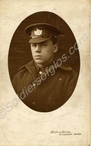 Soldier of the Gloucestershire Regiment. c. 1918.