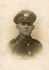 Soldier of the Gloucestershire Regiment. c. 1918.