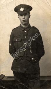Soldier of the Gloucestershire Regiment. c. 1918.