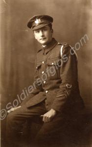 Soldier of the Gloucestershire Regiment. c. 1918.