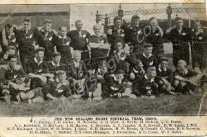 New Zealand Rugby Team. 1924-25.
