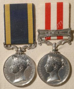 Group of two medals; Punjab Medal and Indian Mutin