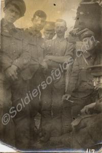 Group of soldiers in a trench. 1/4th Battalion, Th