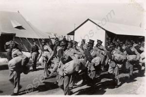 "C" Company draft off to England. 2nd Battalion, T