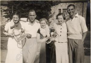Tennis party at Horfield c. 1935. Woolford and Bru