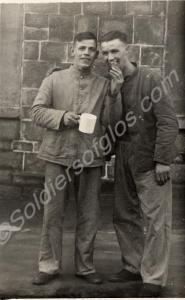Two soldiers in fatigues. "Dad (Waterloo Squad) &