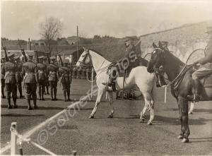 Parade at Seaton Barracks.  2nd Battalion, The Glo