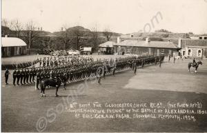 Commemorative parade led by Brigadier-General A.W.