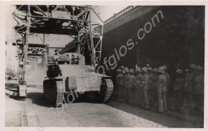 Alexandria dock guard, with Vickers Medium tank.