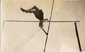 Athletics at Plymouth, 1937. Pole vault.  2nd Batt