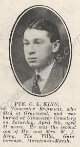 Photograph in  'The Cheltenham Chronicle and Glouc