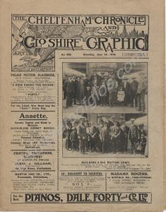 Front page of  'The Cheltenham Chronicle and Glouc