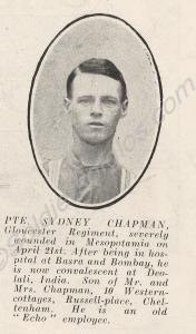 Photograph in 'The Cheltenham Chronicle and Glouce