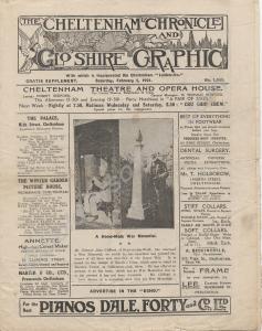 Front Page of 'The Cheltenham Chronicle and Glouce