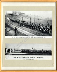 Framed copy of two photographs of 2nd Battalion,Th
