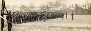 Parade. 1st Battalion The Gloucestershire Regiment