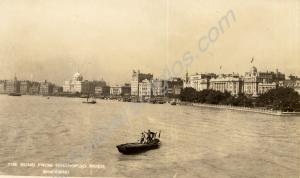 The Bund from Whangpoo River. Shanghai 1927