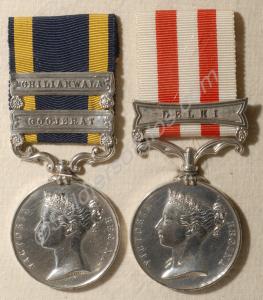 Group of two medals; Punjab Medal with clasps for