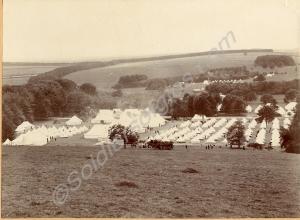 Gloucestershire Regiment Territorial tented camp o