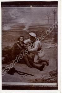Sentimental postcard. "Home Again". c. 1900.