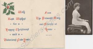 1914 Christmas card with photograph of Princess Ma