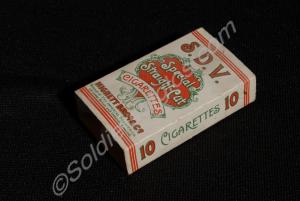 Packet of 10 cigarettes. Hignett Bros & Co., S.D.V