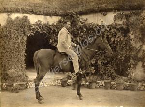W.T. Vincent Esq. B.S.C. on horseback. 2nd Battal