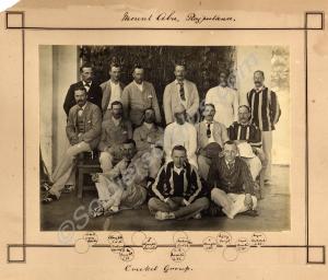 "Mount Abu, Rajputana. Cricket Group."  Includes F