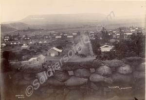 Defence of Ladysmith from the hill top. Umbulwana