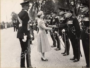 Her Majesty Queen Elizabeth II visiting 5th Battal