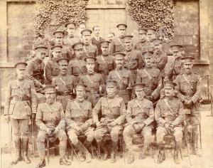 Officers in field service dress. 1st Battalion, Th