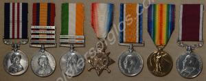 Group of three medals; Queen's South Africa Medal