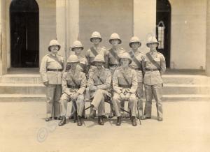 Officers and senior NCOs of 'B' Company, 1st Batta