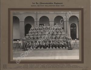 Signal Section.  1st Battalion, The Gloucestershir