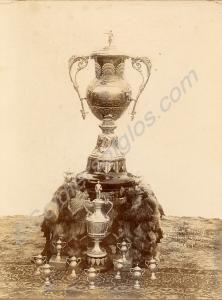 Football trophies of 1st Battalion, The Gloucester